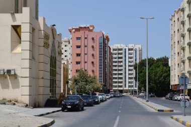 Ajman, Birleşik Arap Emirlikleri - 6 Nisan. 2018. orta kısmında bir şehir