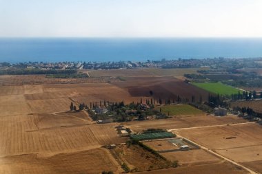 Pervolia, Kıbrıs köyü üstten görünüm