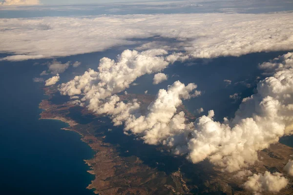 Vista superior da península de Karpas da ilha de Chipre — Fotografia de Stock