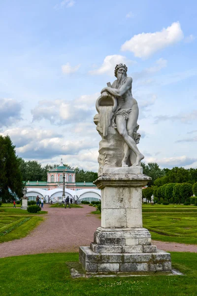 Allegory God River Scamander Sculpture Park Kuskovo Moscow Beginning Xviii — Stock Photo, Image
