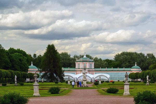 Moskau Russland Juni 2016 Regelmäßiger Französischer Park Anwesen Kuskovo — Stockfoto