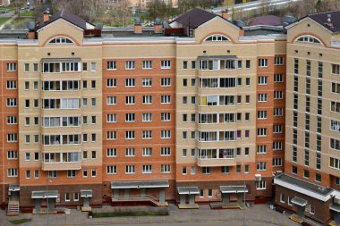 Zelenograd idari bölge Moskova, Rusya bölgede uyku üstten görünüm