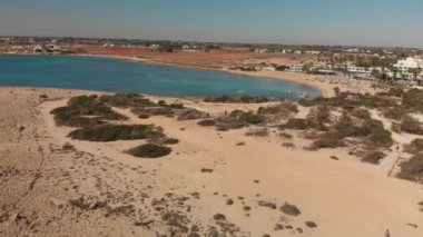 Ayia Napa, Kıbrıs. Yukarıda Makronissos Beach