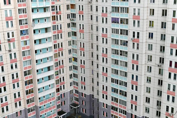 Modern Corner Apartment Building Balconies — Stock Photo, Image