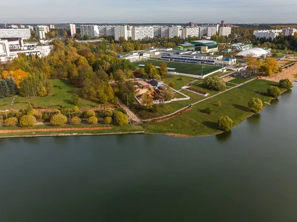 Pond Victory Park Autumn Zelenograd Moscow Russia — Stock Photo, Image