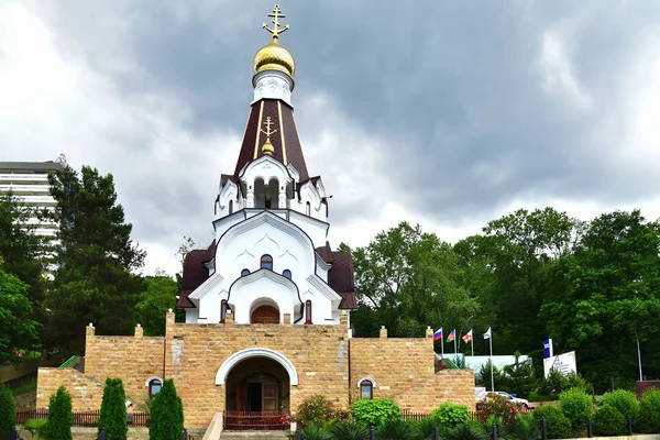 Sotchi Russie Juin 2018 Temple Saint Guerrier Justes Fyodor Ushakov — Photo