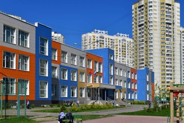 Khimki, Rusya Federasyonu - 10 Mayıs. 2018. güzel parlak orta okul genel eğitim
