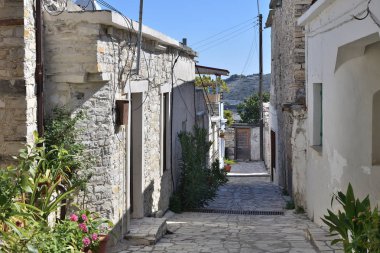 Lefkara, Kıbrıs'ın turizm antik köyde dar sokak