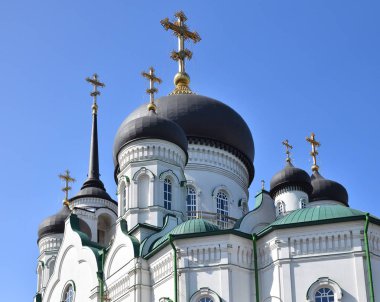 Voronej, Rusya'da devrim caddesindeki duyuru katedral kubbe