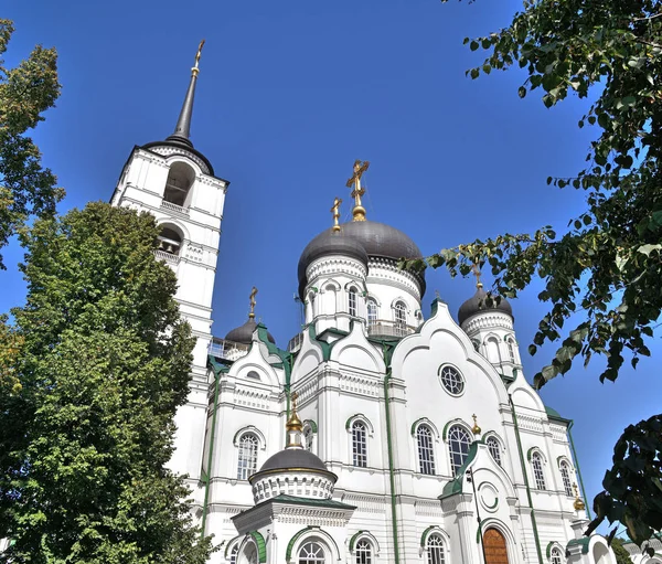 Annunciatie kathedraal op de Avenue van de revolutie in de zomer in Voronezh, Rusland — Stockfoto