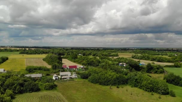 Schöne ländliche Landschaft im Sommer Nachmittag, Russland — Stockvideo