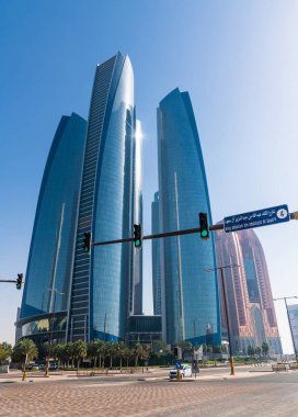 Abu Dabi, BAE-30 Mart. 2019. Etihad Kuleleri