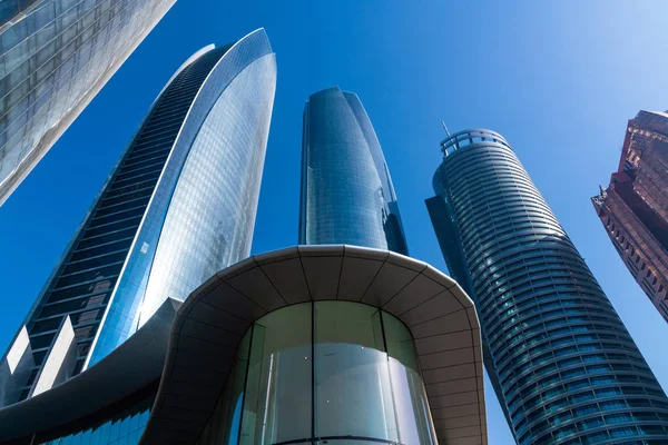 Skyscrapers shot from a below. United Arab Emirates — Stock Photo, Image