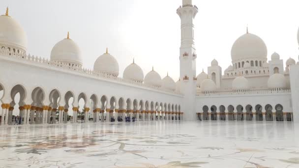 阿布扎比, Uae-3月31日。2019. sheikh Zayd 大清真寺 — 图库视频影像