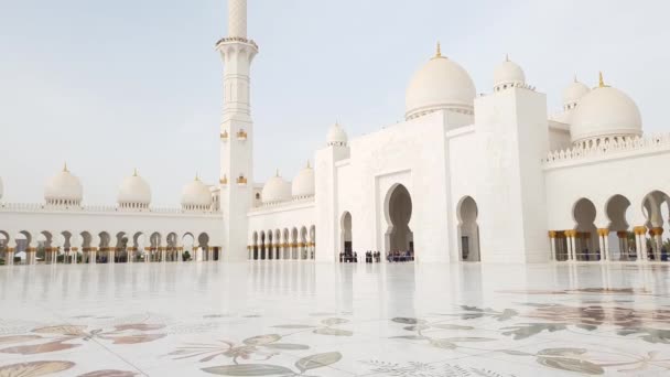 阿布扎比, Uae-3月31日。2019. sheikh Zayd 大清真寺 — 图库视频影像