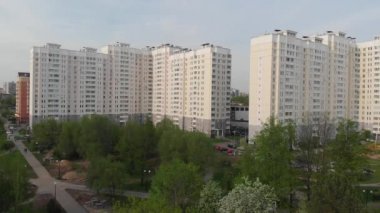 Yukarıdan Moskova'da Cityscape, Rusya
