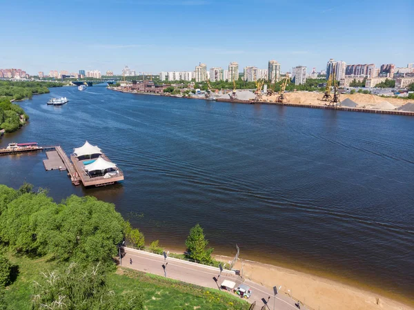 Vista superior do parque Severnoye Tushino em Moscou, Rússia . — Fotografia de Stock