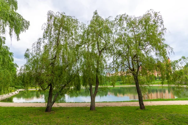 Hermoso paisaje en el parque de la amistad en Moscú, Rusia — Foto de Stock