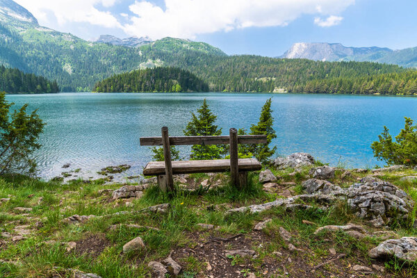 Montenegro, The Durmitor National Park in Zabljak , Black Lake