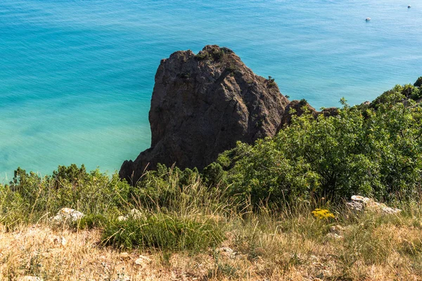 Landschaft der Schwarzmeerküste auf der Krim. — Stockfoto