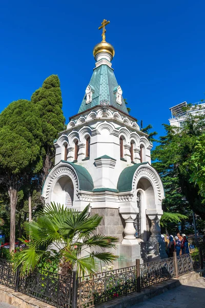 Yalta, Kırım -27 Haziran. 2019 Bir St Nicholas Wonderworker Hıristiyanlık Şapel