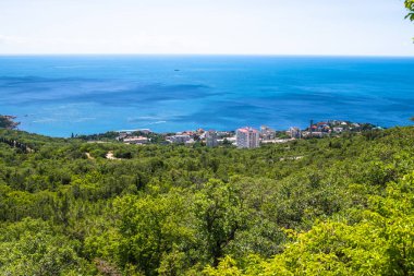 Foros Karadeniz ile güzel manzara. Kırım