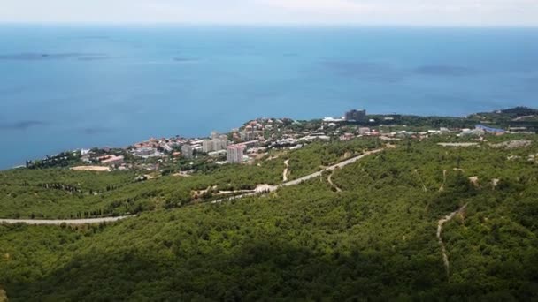 Beau paysage avec la mer Noire à Foros. Crimée — Video