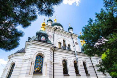 Foros Karadeniz ile güzel manzara. Kırım