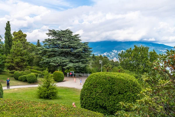Livadia Crimea Luglio 2019 Parco Sul Territorio Del Palazzo Livadia — Foto Stock