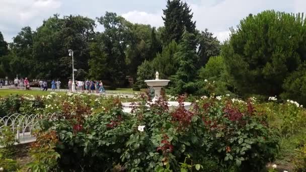 Livadia Krím Július 2019 Park Livadia Palota Területén Orosz Cárok — Stock videók