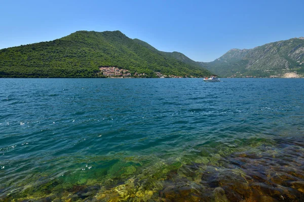 Summertime landscape in Kotor bay in Montenegro — Stock Photo, Image