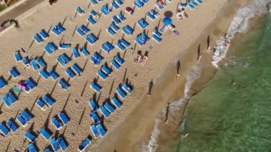 Protaras, Kıbrıs - 11 Ekim. 2019. Meşhur Gündoğumu Plajı. Güzel bir halk plajı.