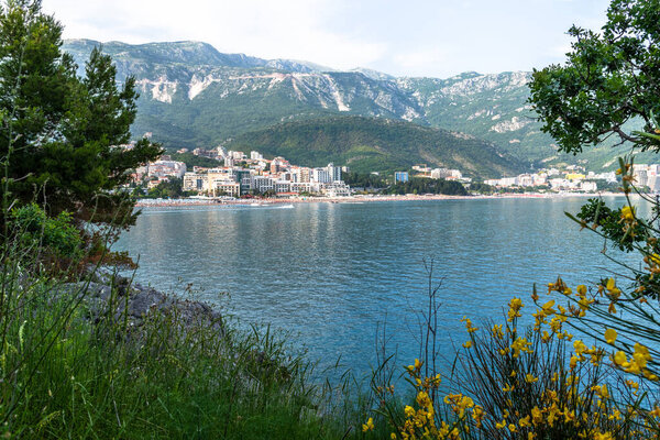 The resort village of Becici and Rafailovici in Montenegro