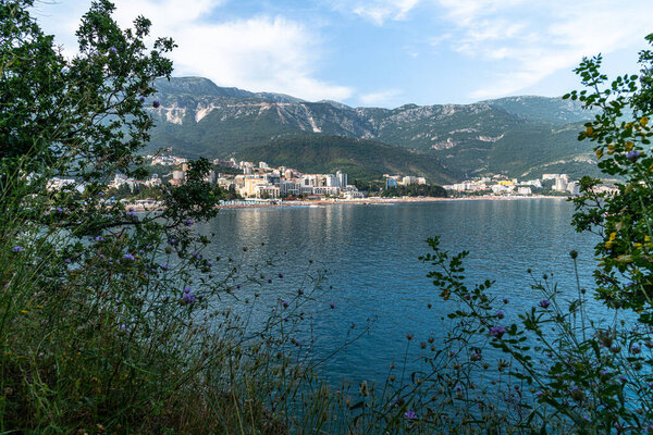 The resort village of Becici and Rafailovici in Montenegro