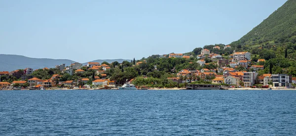 Kilátás Tipikus Város Kotor Bay Montenegró — Stock Fotó