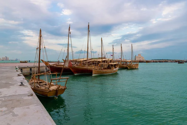 Doha Katar Gezi Tekneleri — Stok fotoğraf