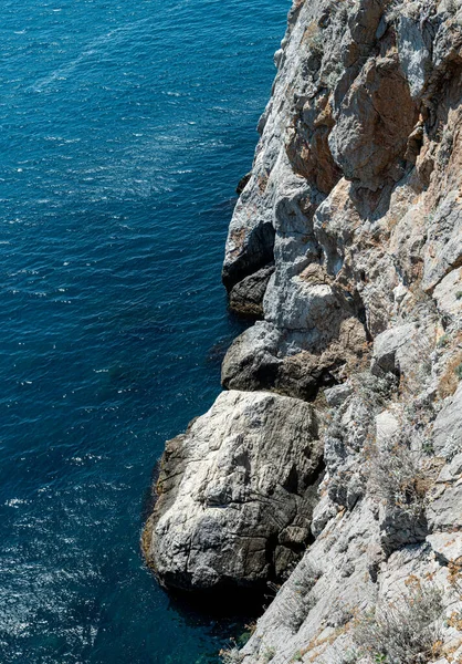 Die Meereslandschaft Mit Dem Felsen Der Südküste Krim — Stockfoto