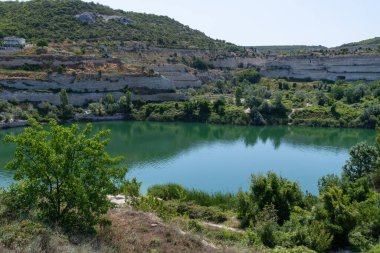 Inkerman kireç taşı ocağı. tarihi bölge