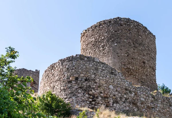 Torre Bernabo Grillo Ruinas Fortaleza Genovesa Chembalo Crimea Fotos De Stock Sin Royalties Gratis