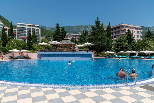 Becici Montenegro June 2019 Swimming Pool Site Iberostar Resort — Stock Photo, Image