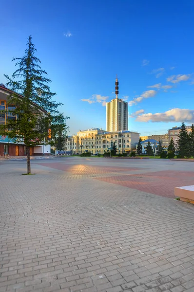 Arkhangelsk Dram Tiyatrosu Adını Lomonosov Skyscrapper — Stok fotoğraf