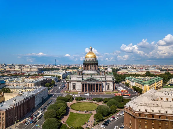 Isaak Isaac Cathedral Saint Peterburg Petersburg Bird Eye View — Stock Photo, Image