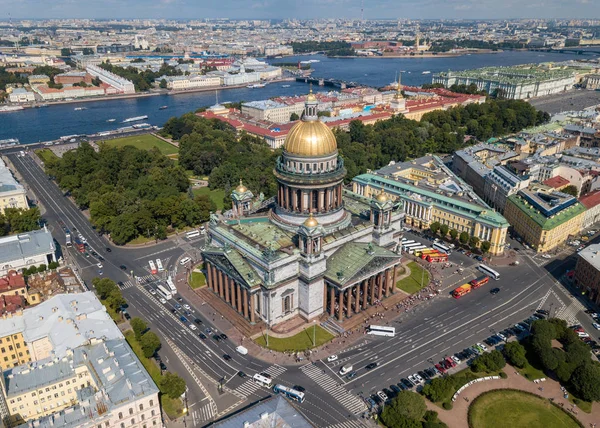 Isaak Isaac Cattedrale San Pietroburgo San Pietroburgo Vista Dall Alto — Foto Stock