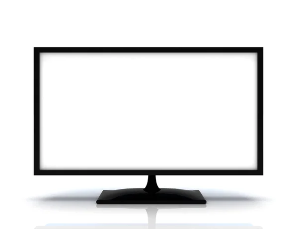 Modern Computer Monitor Isolated Rendered Illustration — Stock Photo, Image