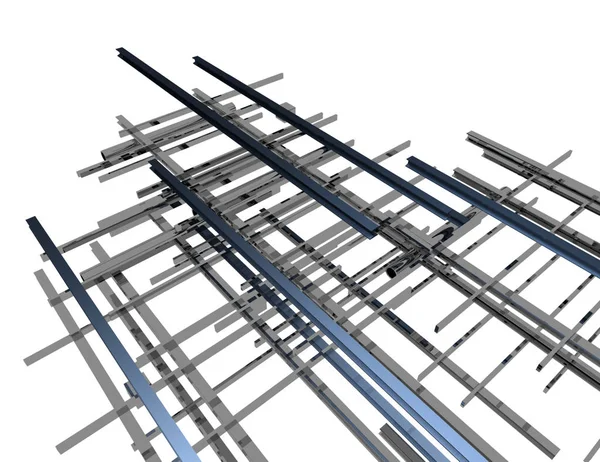 抽象的背景设计建设 渲染插图 — 图库照片