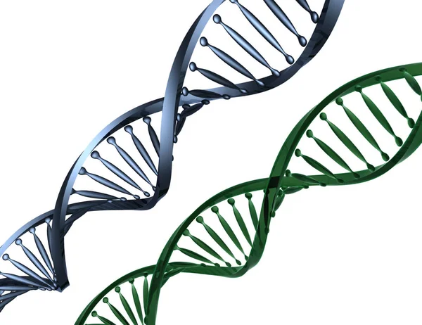 Dna Code Konzept Isoliert Gerenderte Illustration — Stockfoto