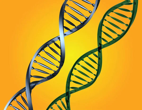 Dna Code Concept Isolated Rendered Illustration — Stock Photo, Image