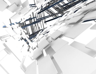 3D arka plan kavramı. 3D render illüstrasyon