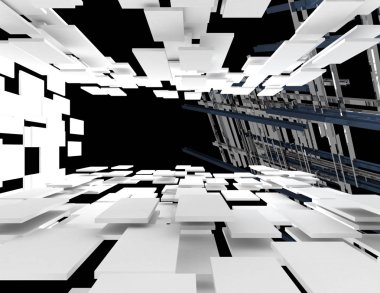 3D arka plan kavramı. 3D render illüstrasyon