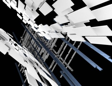 3D arka plan kavramı. 3D render illüstrasyon